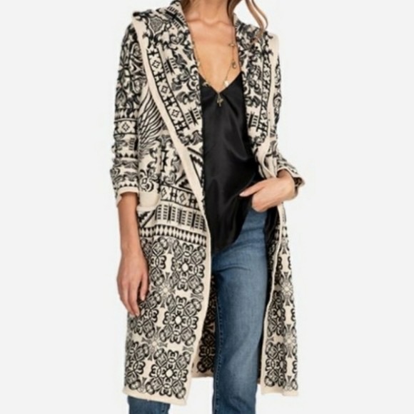 Johnny Was Sweaters - Johnny was cardigan duster nebolisse medium with pockets